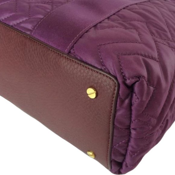 Tory Burch Ski Vintage Jayden Purple Tote